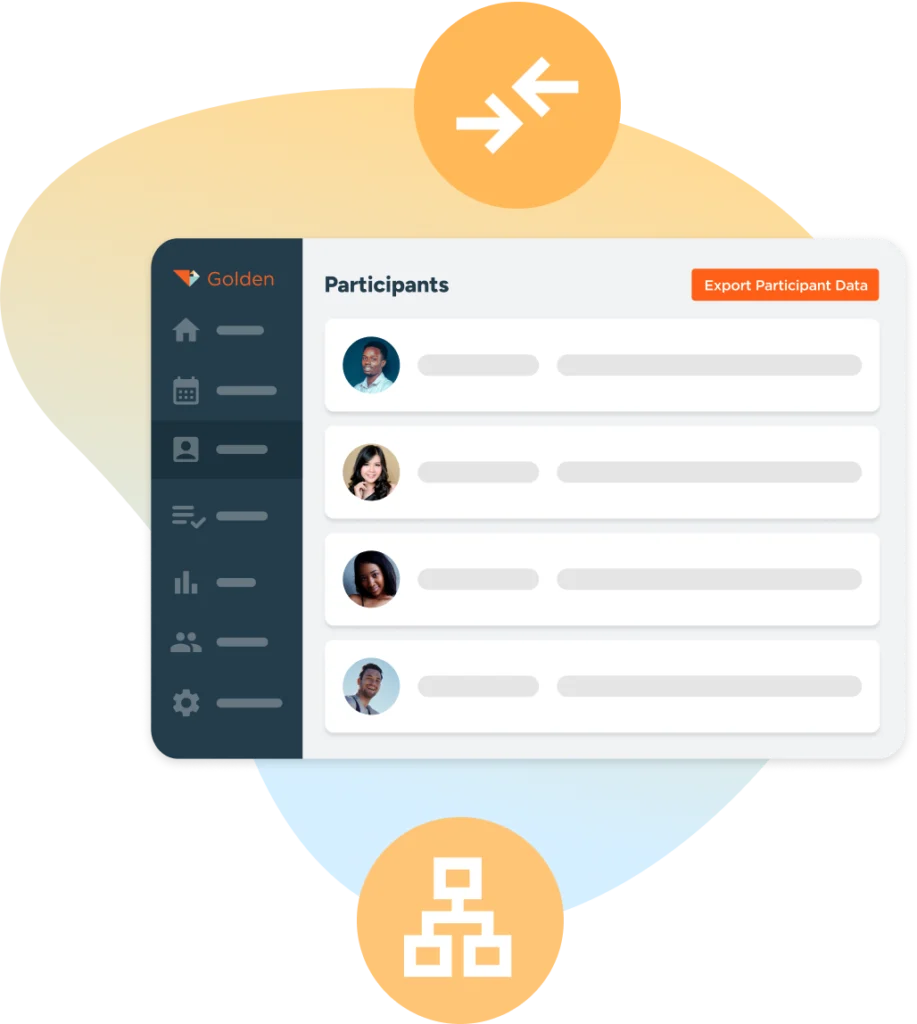 Golden volunteer management dashboard displaying the integration between Golden and NationBuilder.