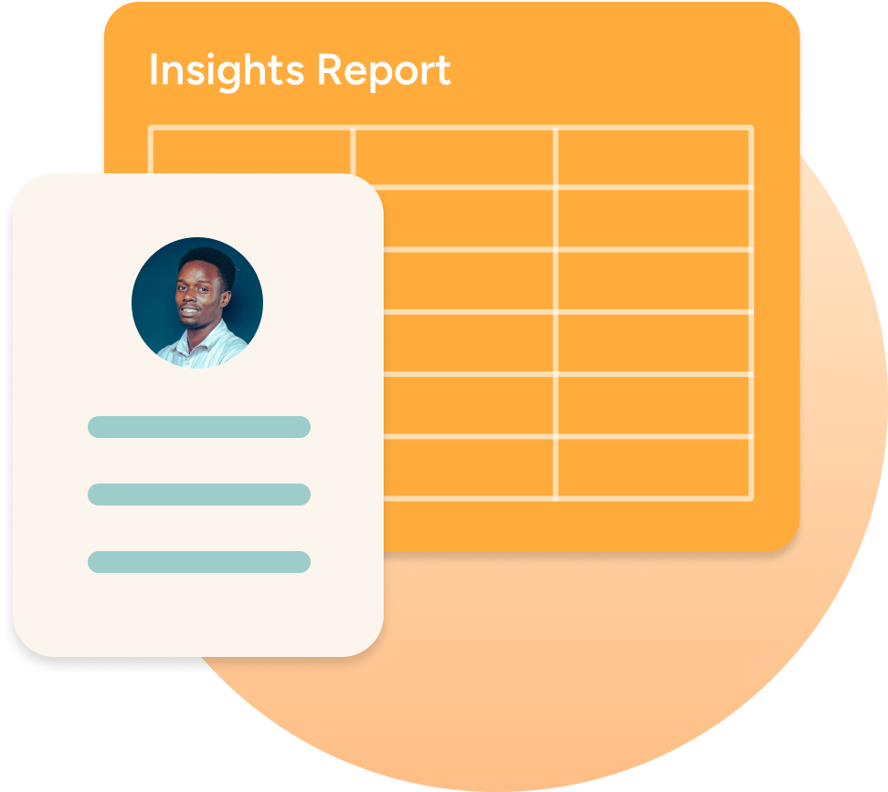 Golden volunteer management dashboard displaying engagement metrics including number of events, volunteer sign-ups, donation value, and completion rates.
